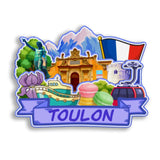 Refrigerator Magnet for Toulon France  2595
