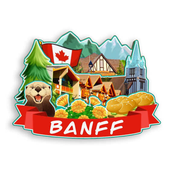 Refrigerator Magnet for Banff Canada  1865