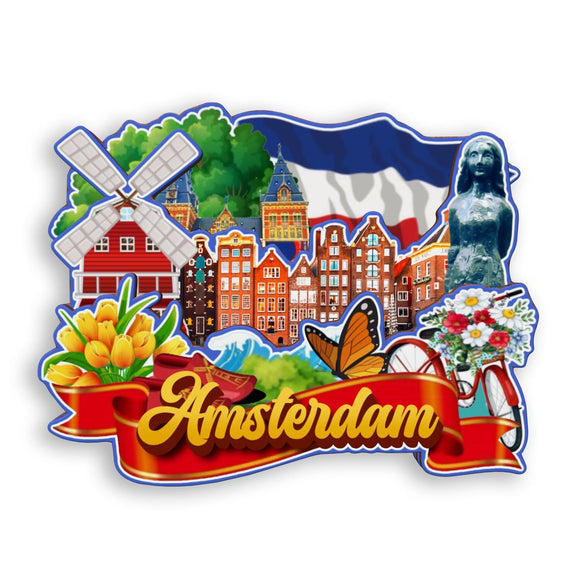 Refrigerator Magnet for Amsterdam Netherlands  1970