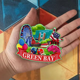 Refrigerator Magnet for Green Bay Wisconsin USA  916
