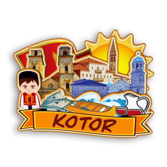 Refrigerator Magnet for Kotor Montenegro  2419