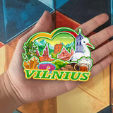 Refrigerator Magnet for Vilnius Lithuania  2476