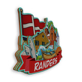 Refrigerator Magnet for Randers Denmark  2083
