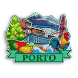 Refrigerator Magnet for Porto Portugal  1938