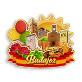 Refrigerator Magnet for Badajoz Spain  1539