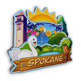 Магнит на холодильник для Спокана, Вашингтон, США 900