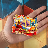 Refrigerator Magnet for Ceuta Spain  1538
