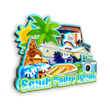 Kühlschrankmagnet für South Padre Island Texas USA 396