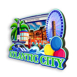 Refrigerator Magnet for Atlantic City New Jersey USA  1052