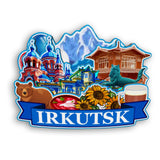 Kühlschrankmagnet für Irkutsk, Russland 2541