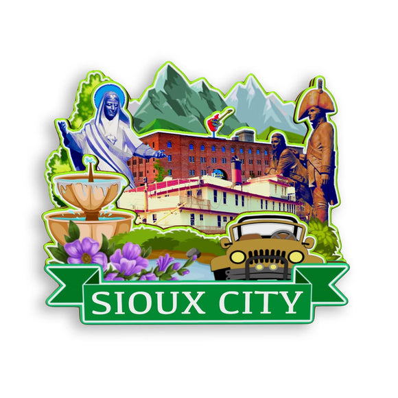 Refrigerator Magnet for Sioux City Iowa USA  944