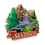 Refrigerator Magnet for Madison Wisconsin USA  914