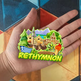 Refrigerator Magnet for Rethymnon Greece  1744