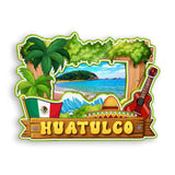 Refrigerator Magnet for Huatulco Mexico  1845