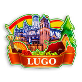 Kühlschrankmagnet für Lugo, Spanien 1549