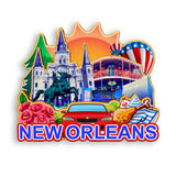 Kühlschrankmagnet für New Orleans Louisiana USA 959