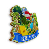 Kühlschrankmagnet für Krimml, Österreich 1612