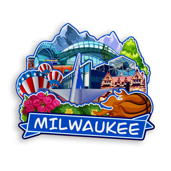 Refrigerator Magnet for Milwaukee Wisconsin USA  912