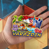 Kühlschrankmagnet für Varazdin Kroatien 2226