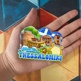 Refrigerator Magnet for Thessaloniki Greece  1717
