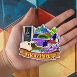 Магнит на холодильник с надписью Friday Harbor Washington USA 904