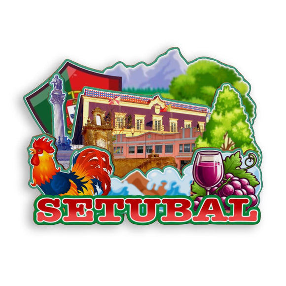 Kühlschrankmagnet für Setubal Portugal 1959