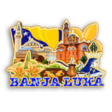 Refrigerator Magnet for Banja Luka Bosnia and Herzegovina  2407