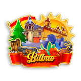 Kühlschrankmagnet für Bilbao, Spanien 1418