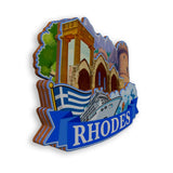 Refrigerator Magnet for Rhodes Greece  1711