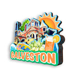 Kühlschrankmagnet für Galveston Texas USA 399