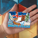 Refrigerator Magnet for Mostellsbaer Iceland  2262