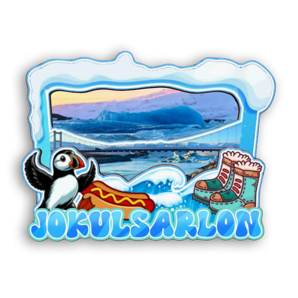 Refrigerator Magnet for Jokulsarlon Iceland  2258