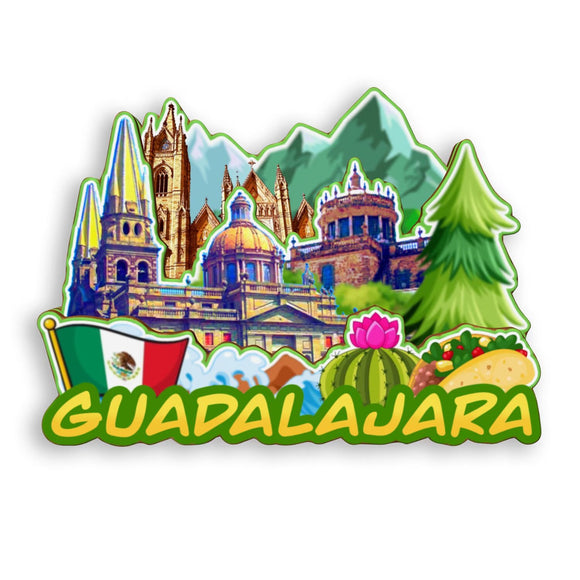 Refrigerator Magnet for Guadalajara Mexico  1814
