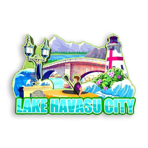 Kühlschrankmagnet für Lake Havasu City Arizona USA 319