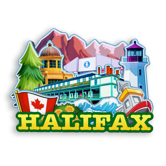 Refrigerator Magnet for Halifax Canada  1860