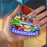 Kühlschrankmagnet für Birmingham Alabama USA 346