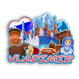 Refrigerator Magnet for Vladimir Russia  2550