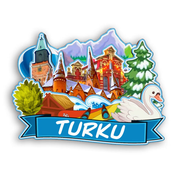 Refrigerator Magnet for Turku Finland  2335