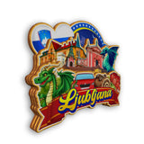 Refrigerator Magnet for Ljubljana Slovenia  2354