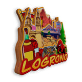 Refrigerator Magnet for Logrono Spain  1579