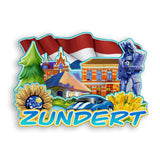 Магнит на холодильник для Zundert, Нидерланды, 1988 г.