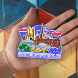 Refrigerator Magnet for Sheffield UK  1477