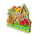Refrigerator Magnet for Albacete Spain  1495