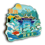 Refrigerator Magnet for Ayi River Scenic Area, Pengshui, Chongqing, China  10