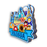 Kühlschrankmagnet für Wologda, Russland 2564