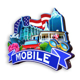 Kühlschrankmagnet für Mobile Alabama USA 356