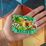 Refrigerator Magnet for Recife Brazil  1904