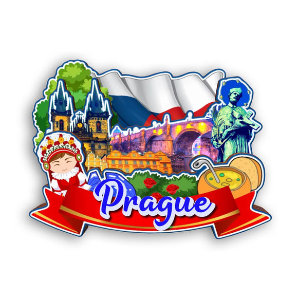 Refrigerator Magnet for Prague Czech  2085