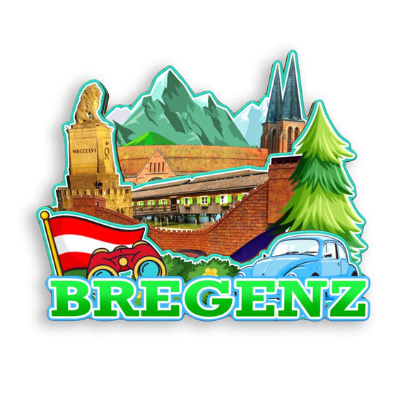 Refrigerator Magnet for Bregenz Austria  1608