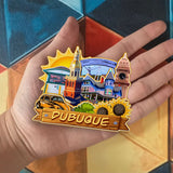 Kühlschrankmagnet für Dubuque Iowa USA 945